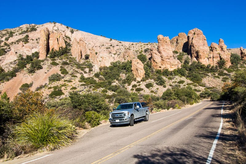 F250 on Chisos Basin Drive Big Bend Natinal Park Texas (2)