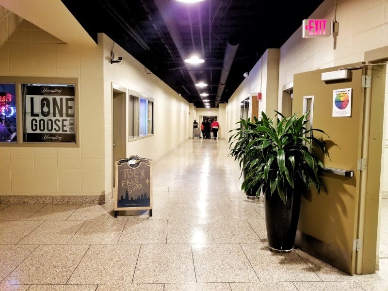 corridors of old middle school building