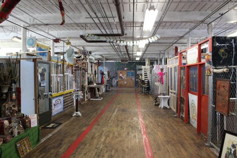 interior of Lowe Mills Art and Entertainment Space Huntsville Alabama (2)