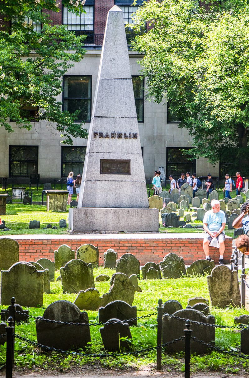 people in the Granary Burying Ground 