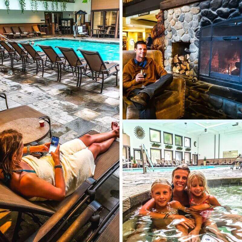 family enjoying tenaya lodge amenities