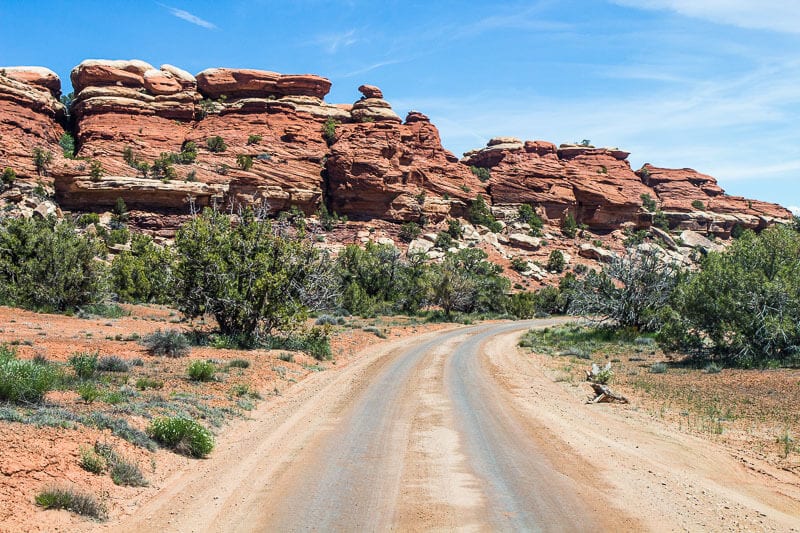 dirt road through a desert