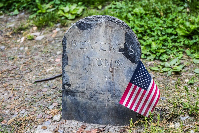 Paul Revere tombstone