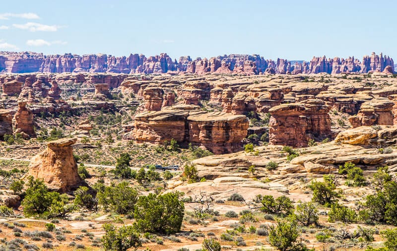 needle rocks in canyon