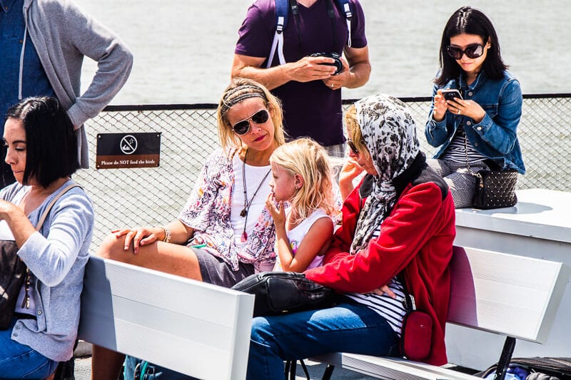 people sitting on a boat