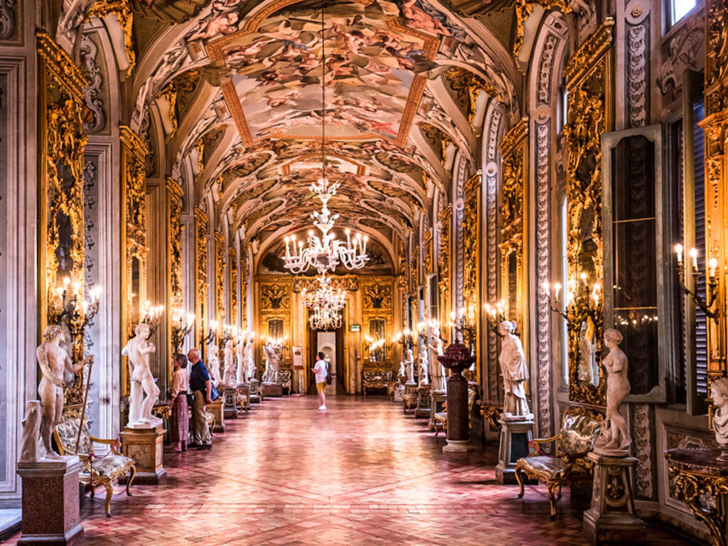 interiors and architectural details of Doria Pamphilj Gallery,
