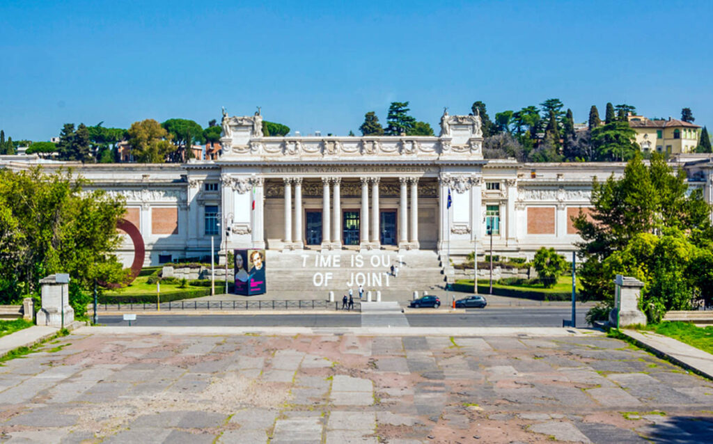 ront view of Galleria Nazionale d'Arte Moderna (GNAM, National Gallery of Modern Art) art gallery, 